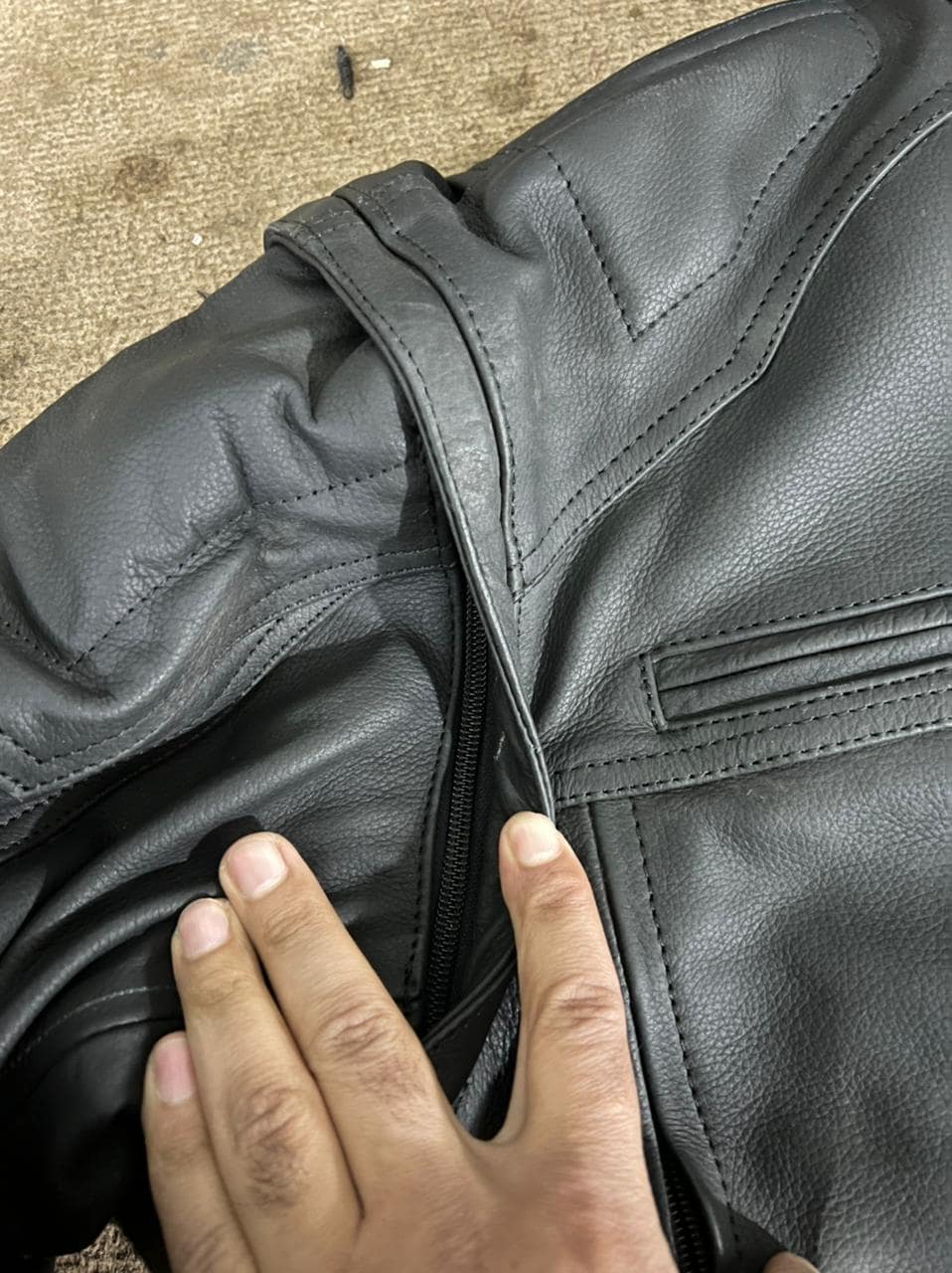 Custom made Convertible Genuine Cow Leather Embossed logo Biker Jacket: Handmade Motorcycle Club Gear, Harley, Custom Sizing