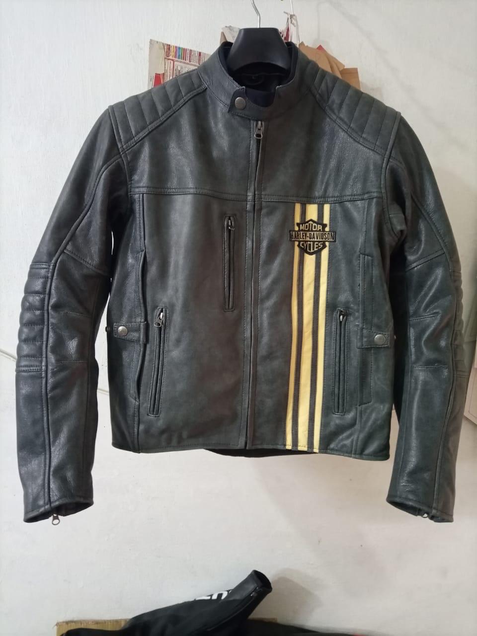 Handmade Triple Vent Leather Embroidered logo  Biker Jacket: Handmade Motorcycle Club Gear,  Custom Sizing options available