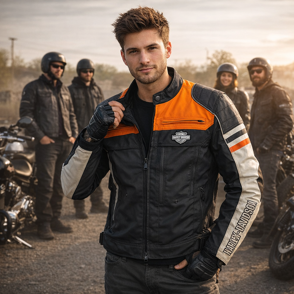 Custom Size Colour Block Leather Embroidered logo  Biker Jacket: Handmade Motorcycle Club Gear,  Custom Sizing options available