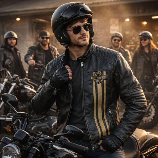 Handmade Triple Vent Leather Embroidered logo  Biker Jacket: Handmade Motorcycle Club Gear,  Custom Sizing options available