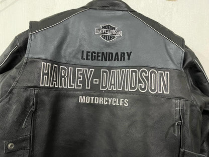 Genuine Cow Leather embroidered logo  Biker Jacket: Handmade Motorcycle Club Gear, Harley Davidson, Custom Sizing