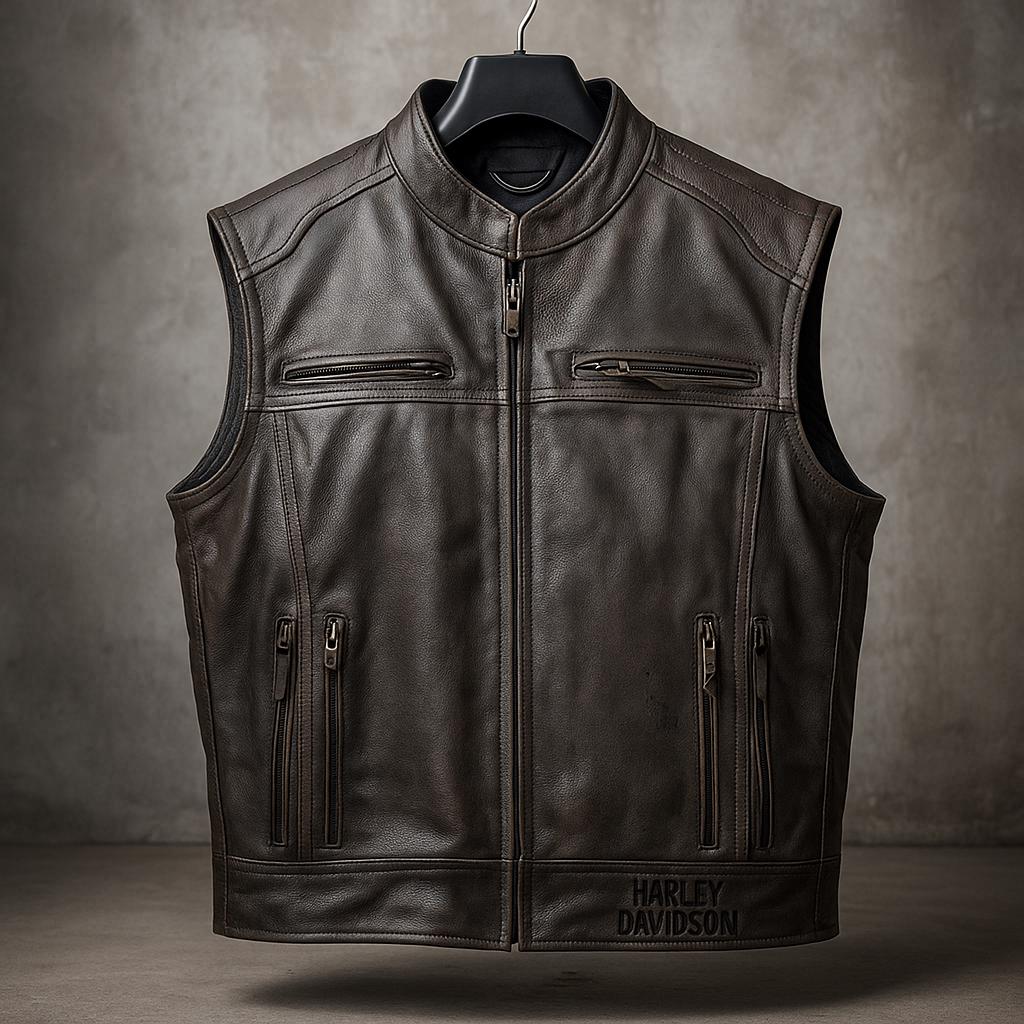Custom Name & LogGenuine Cow Leather Embossed logo  Biker Jacket: Handmade Motorcycle Club Gear, Harley Davidson, Custom Sizing