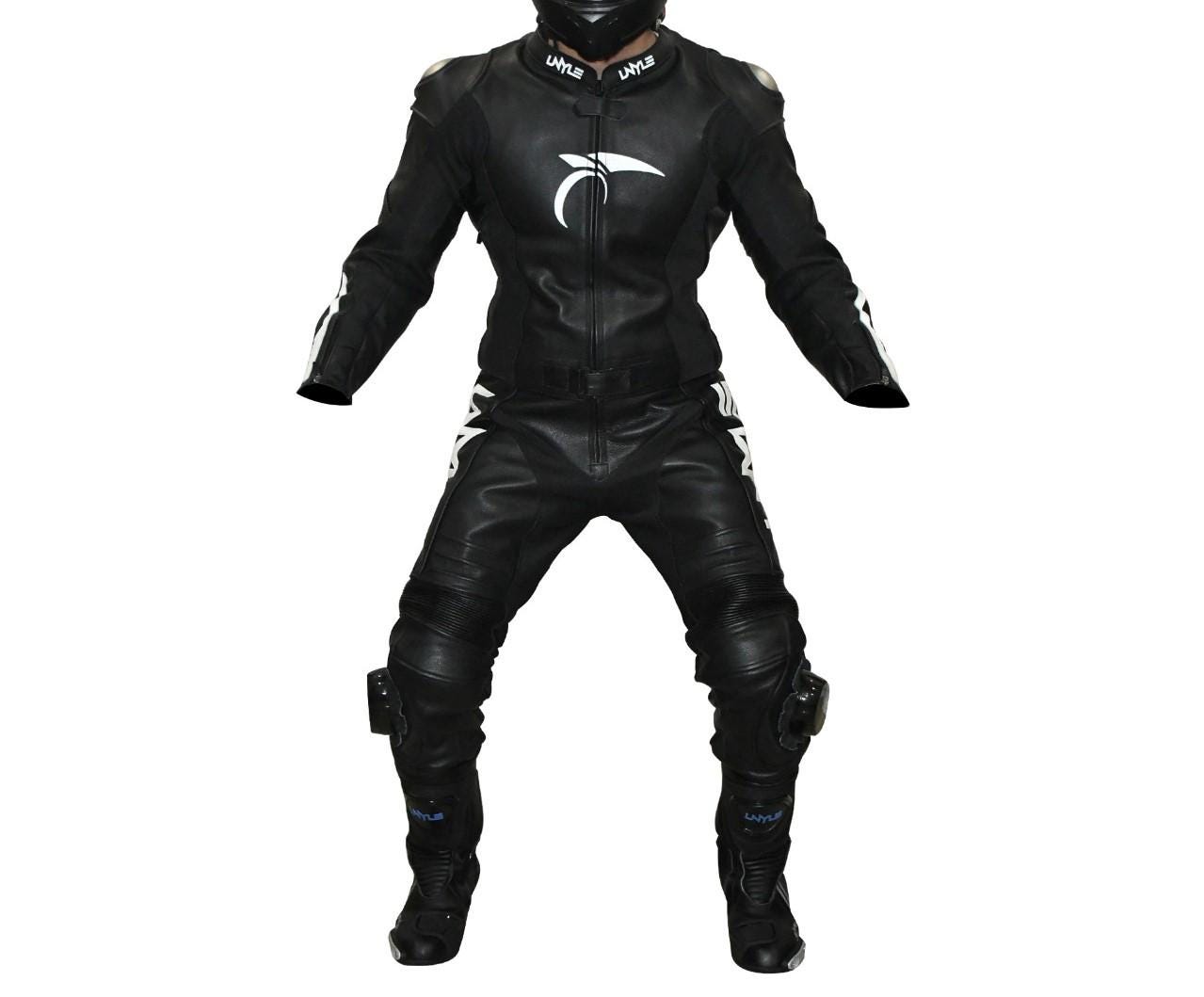 Handmade Leather Motorcycle Suit: Custom Fit, Full-Grain Cowhide