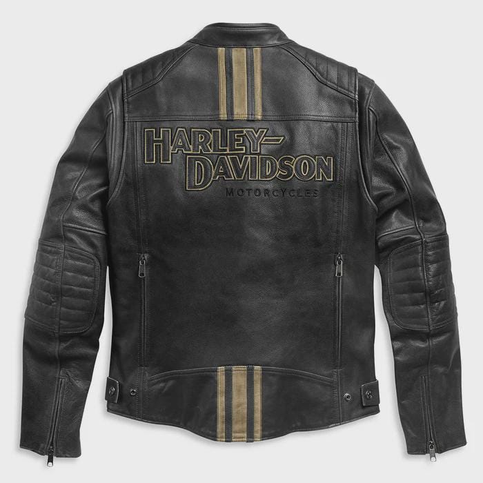 Handmade Triple Vent Leather Embroidered logo  Biker Jacket: Handmade Motorcycle Club Gear,  Custom Sizing options available