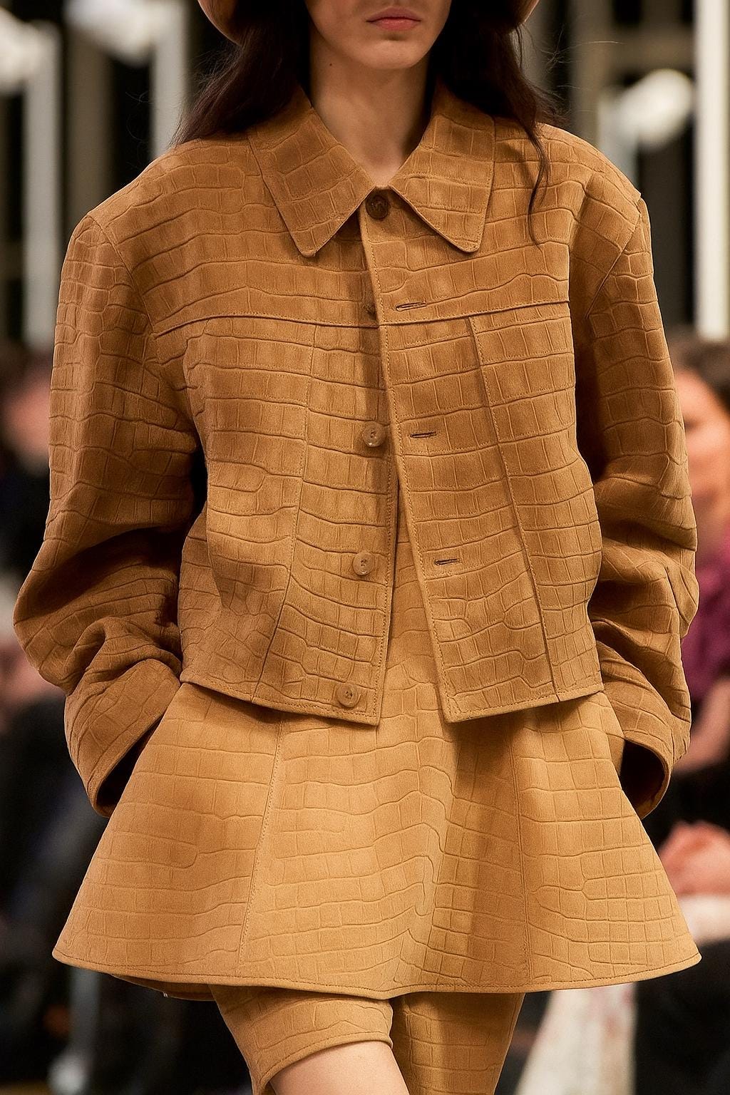 Crocodile Pattern Real Leather Jacket: Sustainable Moto Style, Versatile, Unique, Trending, Hot Fashion