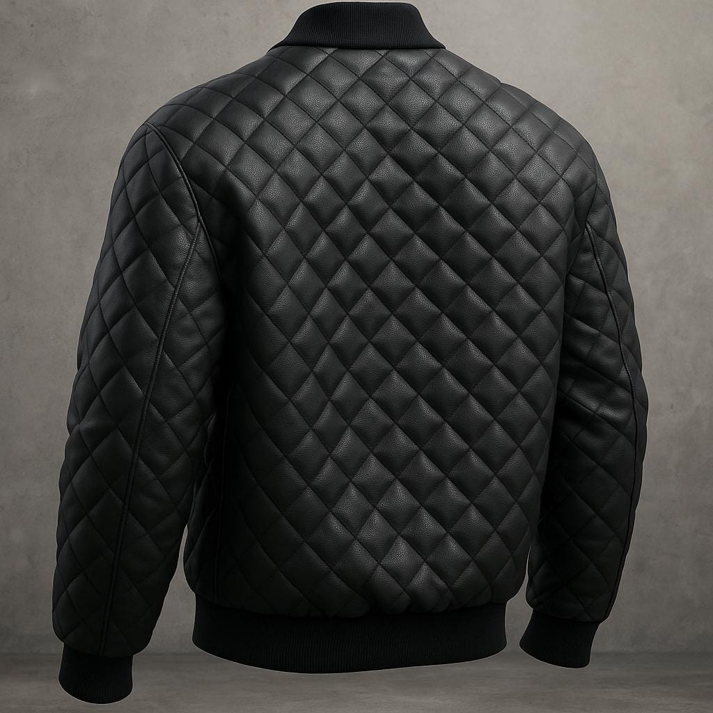 Real Lamb Leather Puffer Soft Leather Winter Coat  Eco-Friendly Luxury Outerwear Men’s Warm Holiday Gift