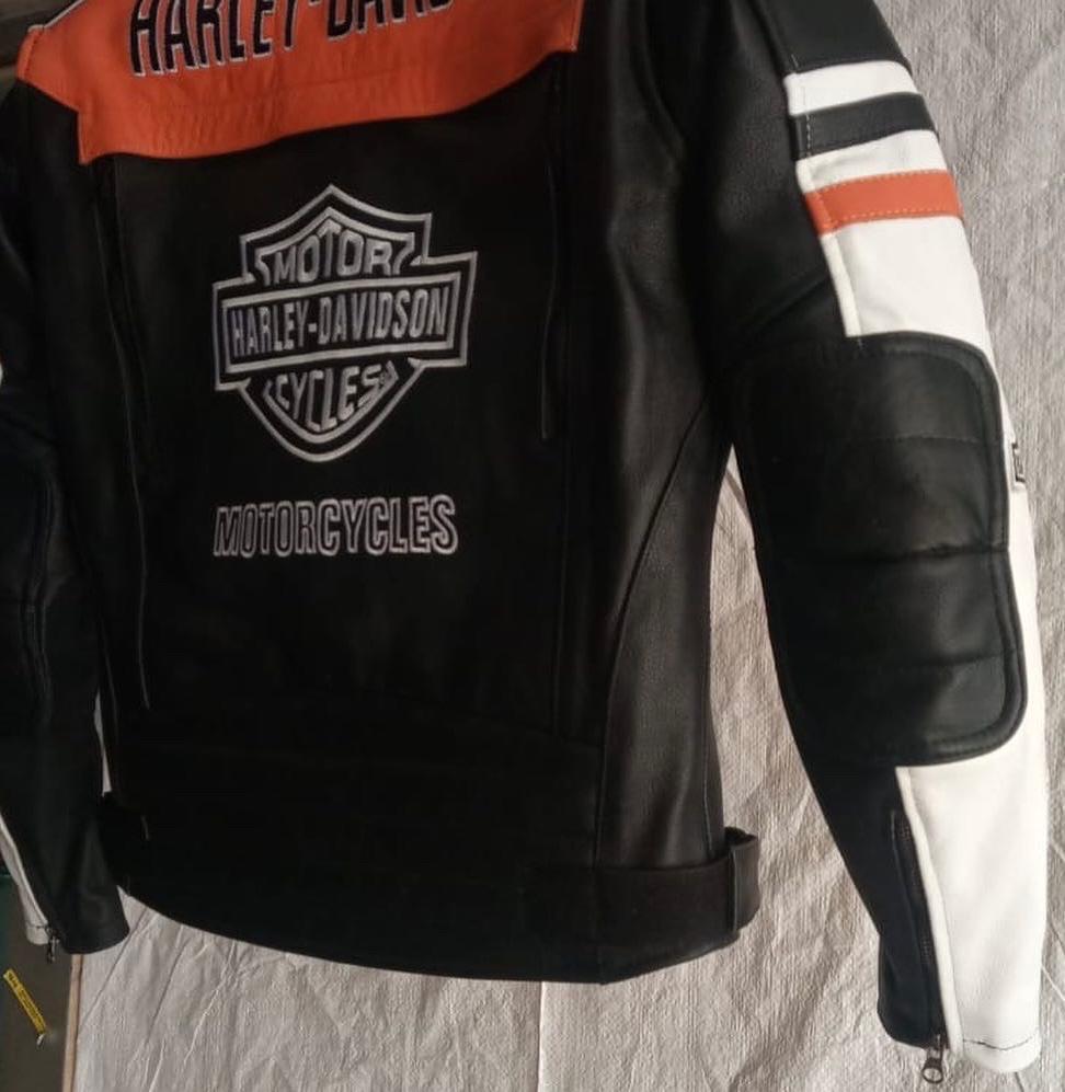 Custom Size Colour Block Leather Embroidered logo  Biker Jacket: Handmade Motorcycle Club Gear,  Custom Sizing options available
