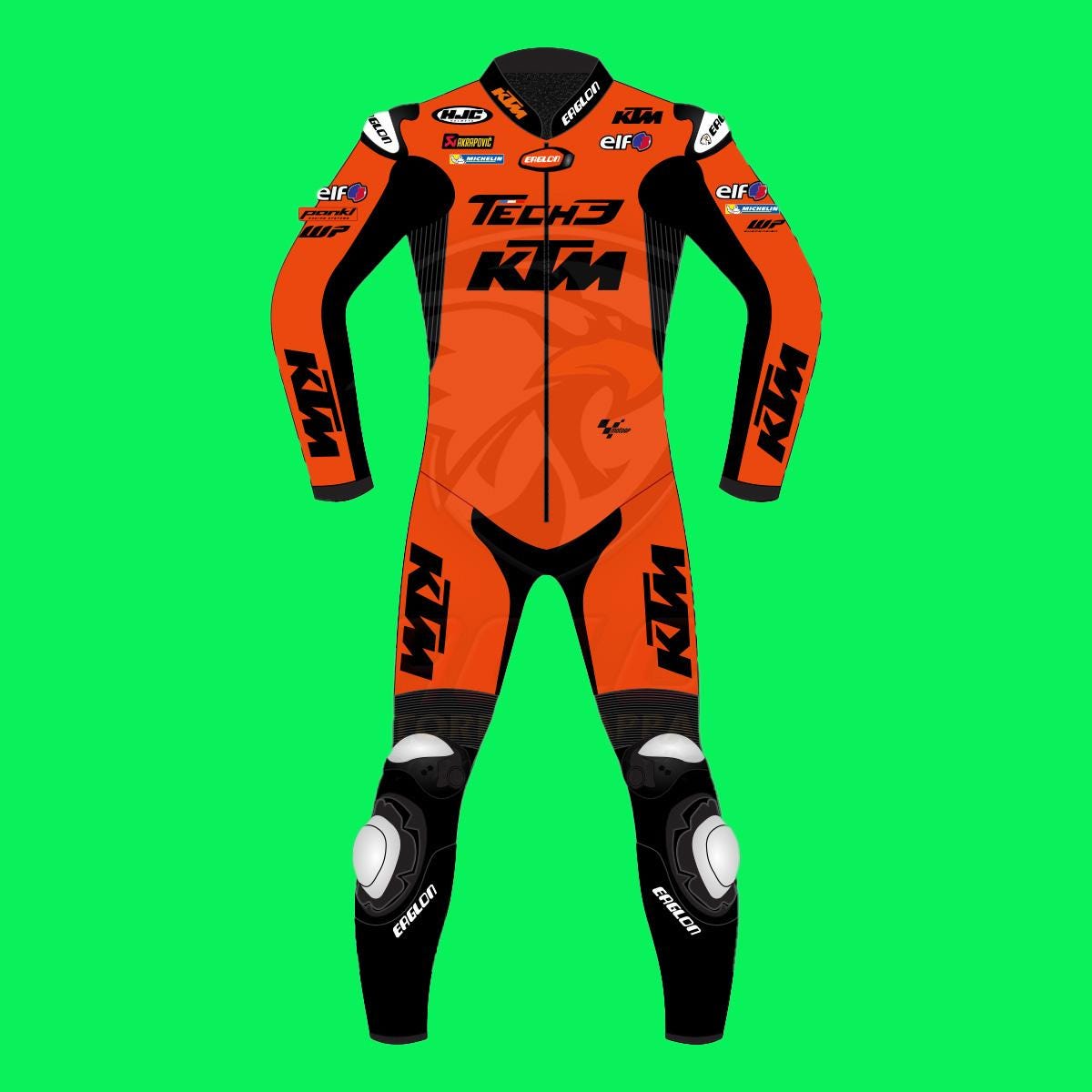 MotoGP Racing Suits Cowhide Leather Motorcycle Suits, CE Standards Track Race Gear, EcoFriendly Protective Apparel, 1-Piece & 2-Piece Custom