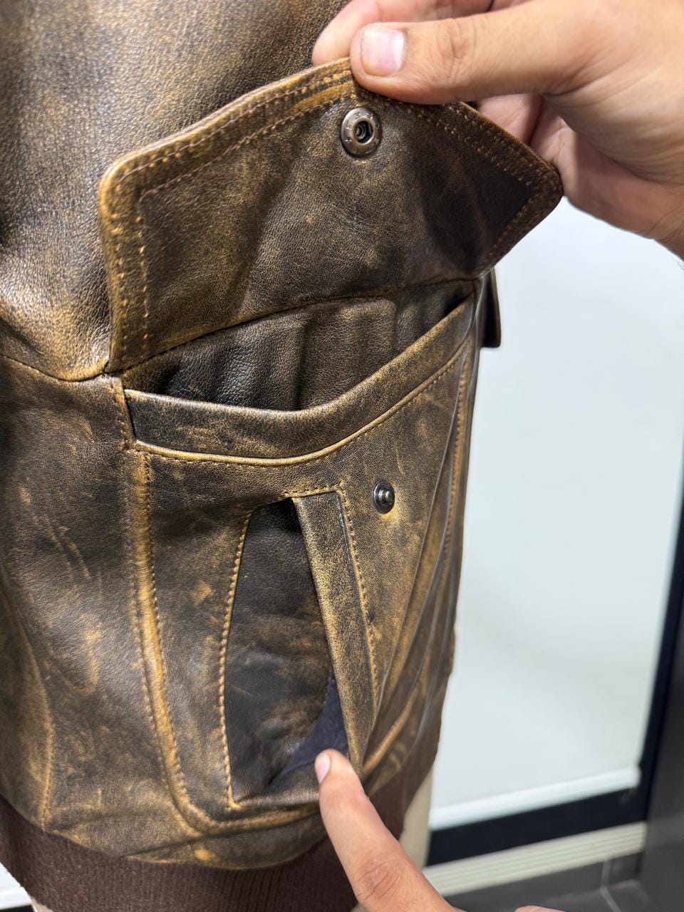 Vintage Men’s Aviator Leather Jacket – Premium Real Leather Flight Jacket.”# Sustainable  # men's Fashion #Pilot Jackets # Eco Friendly