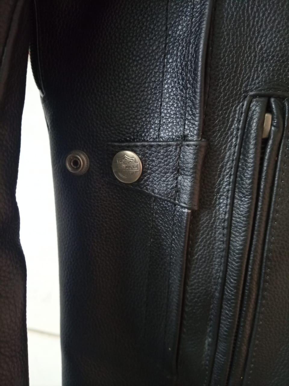 Handmade Triple Vent Leather Embroidered logo  Biker Jacket: Handmade Motorcycle Club Gear,  Custom Sizing options available