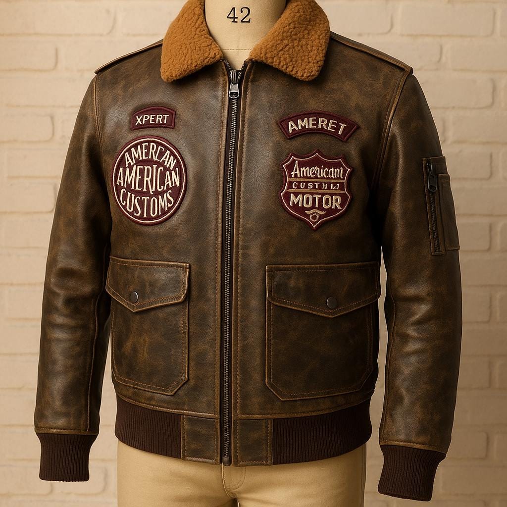 Vintage Men’s Aviator Leather Jacket – Premium Real Leather Flight Jacket.”# Sustainable  # men's Fashion #Pilot Jackets # Eco Friendly