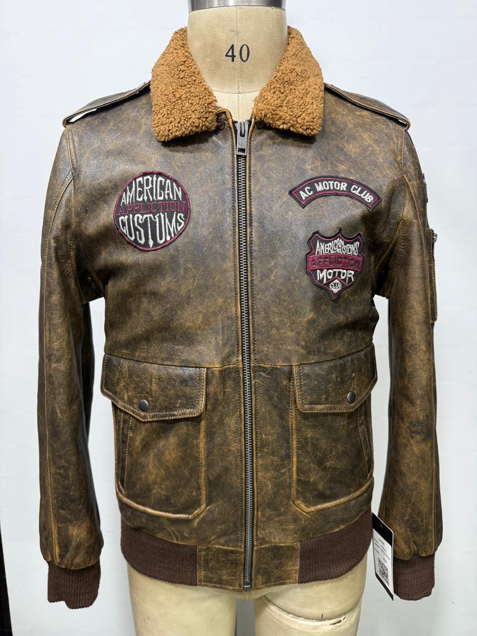 Vintage Men’s Aviator Leather Jacket – Premium Real Leather Flight Jacket.”# Sustainable  # men's Fashion #Pilot Jackets # Eco Friendly