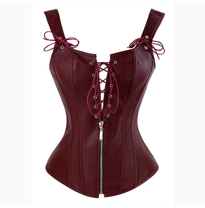 Repurposed Leather Corset: Eco-Friendly Waist Cincher