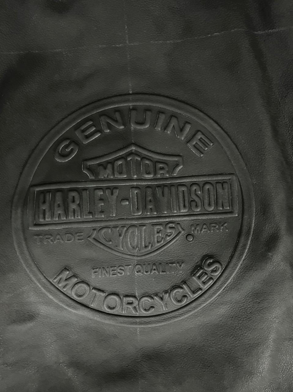 Genuine Cow Leather Embossed logo  Biker Jacket: Handmade Motorcycle Club Gear, Harley Davidson, Custom Sizing
